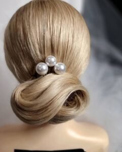 chignon de mariage élégant à Mont-de-Marsan Eléonore