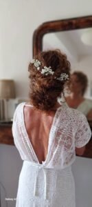 coiffure de mariée avec chignon à Mont-de-Marsan Mathilde