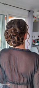 chignon de mariage élégant à Mont-de-Marsan Marion