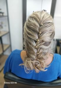 chignon élégant pour mariage