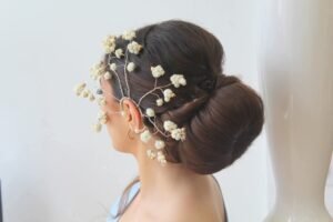 coiffure de mariage avec chignon