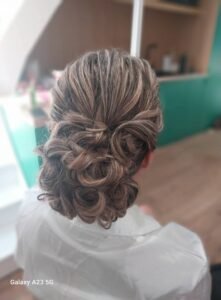 chignon de mariée réalisé à Mont-de-Marsan