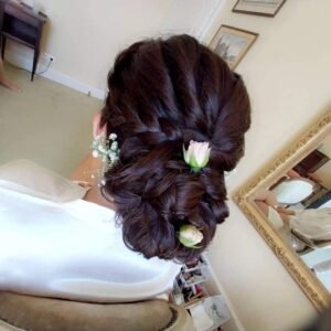 chignon de mariée cheveux longs à Mont-de-Marsan Amanda